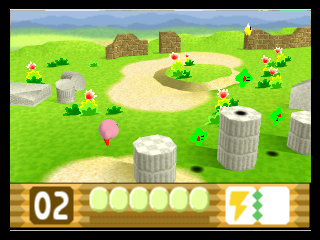 Kirby 64 - The Crystal Shards (USA) In game screenshot
